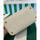 Replica Mini Borsa Prada Doppia In Pelle Saffiano Crema