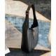 Replica YSL Saint Laurent Le 5 A 7 Borsa Hobo Piccola Morbida In Pelle Liscia Nera