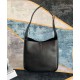 Replica YSL Saint Laurent Le 5 A 7 Borsa Hobo Piccola Morbida In Pelle Liscia Nera