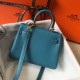 Replica Borsa Hermes Mini Kelly 20cm Blue Jean