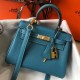 Replica Borsa Hermes Mini Kelly 20cm Blue Jean
