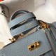 Replica Borsa Hermes Mini Kelly 20cm Blu