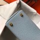 Replica Borsa Hermes Mini Kelly 20cm Blu