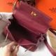 Replica Borsa Hermes Mini Kelly 20cm Bordeaux