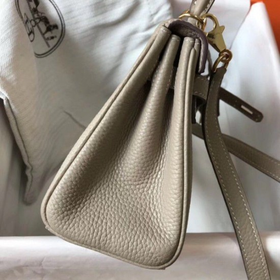 Replica Borsa Hermes Mini Kelly 20 cm grigia Replica Borsa Hermes Mini Kelly 20 cm grigia