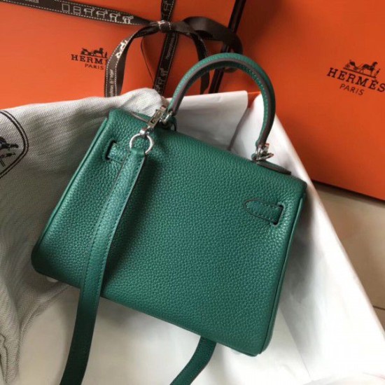 Replica Borsa Hermes Mini Kelly 20cm Malachite