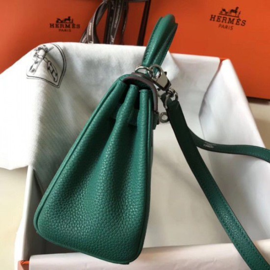 Replica Borsa Hermes Mini Kelly 20cm Malachite