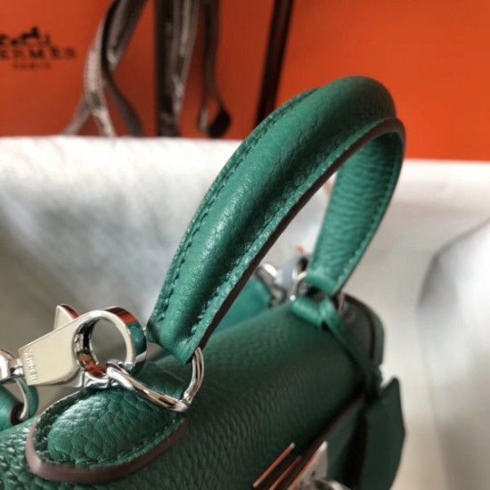Replica Borsa Hermes Mini Kelly 20cm Malachite