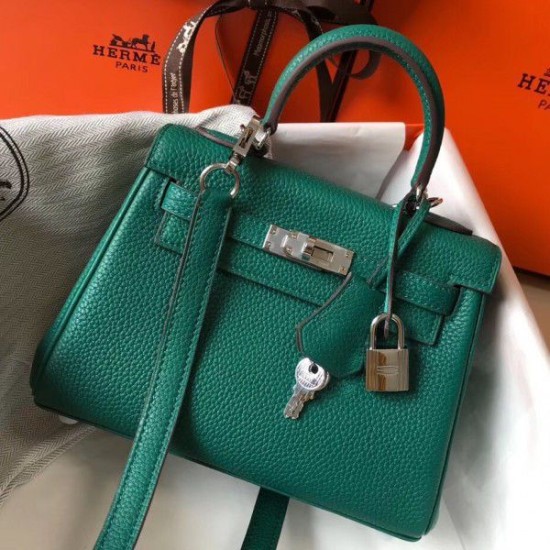 Replica Borsa Hermes Mini Kelly 20cm Malachite