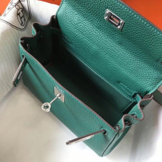 Replica Borsa Hermes Mini Kelly 20cm Malachite