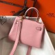 Replica Borsa Hermes Mini Kelly 20cm rosa