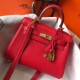 Replica Borsa Hermes Mini Kelly 20 cm rossa