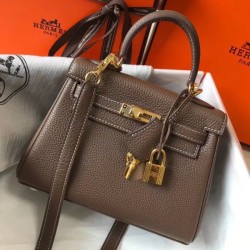 Replica Borsa Hermes Mini Kelly 20cm Tortora