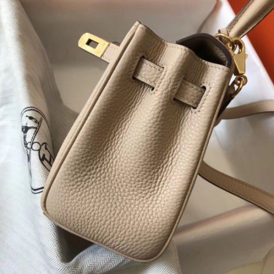 Replica Borsa Hermes Mini Kelly 20cm Beige