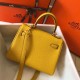 Replica Borsa Hermes Mini Kelly 20 cm gialla