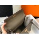 Replica Borsa Hermes Kelly 25cm Sellier Epsom in pelle grigia