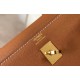 Replica Borsa Hermes Kelly 25cm Sellier Epsom in pelle marrone