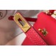 Replica Borsa Hermes Kelly 25cm Sellier Epsom in pelle rossa