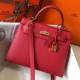 Replica Borsa Hermes Kelly 25cm Sellier Epsom in pelle rossa