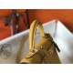 Replica Borsa Hermes Kelly 25cm Sellier Epsom in pelle gialla
