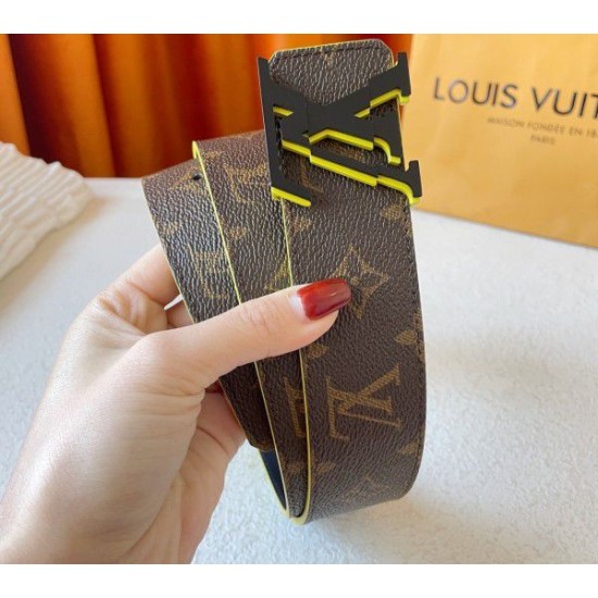 Replica Louis Vuitton LV Broken 40mm Cintura reversibile Monogram Canvas M0612V