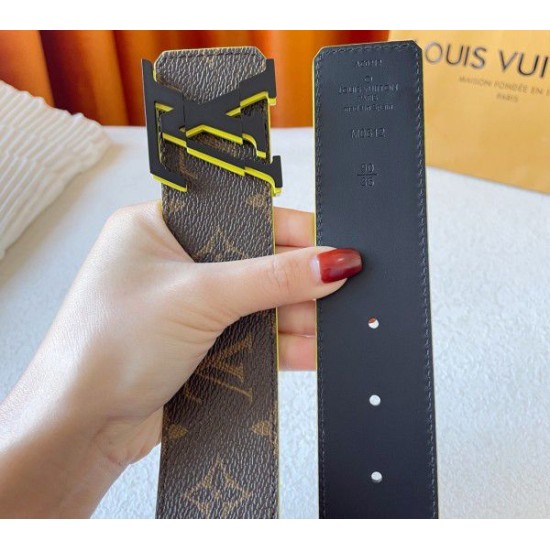 Replica Louis Vuitton LV Broken 40mm Cintura reversibile Monogram Canvas M0612V