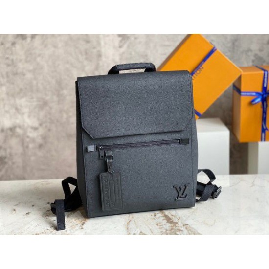 Replica Zaino Louis Vuitton Fastline In Pelle Aerogram LV Nera