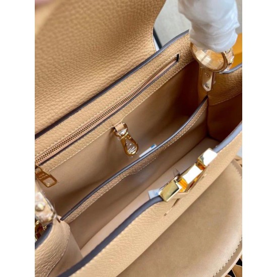 Replica Borsa MM Louis Vuitton Capucines In Pelle Taurillon M59227