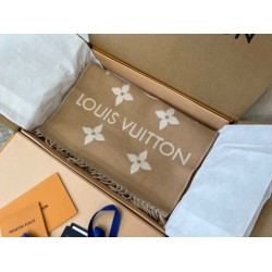 Replica Sciarpa Louis Vuitton LV Essential In Lana Beige M77728