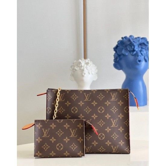 Replica Borsa da toilette Louis Vuitton su catena in tela monogramma M81412