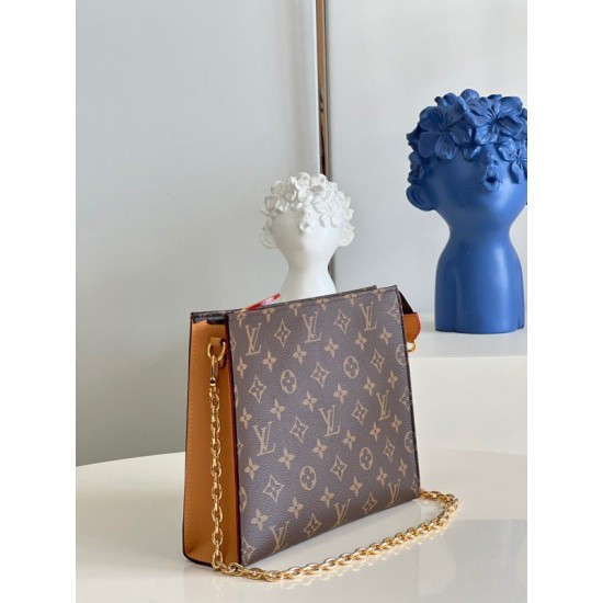 Replica Borsa da toilette Louis Vuitton su catena in tela monogramma M81412