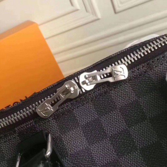 Replica Louis Vuitton Keepall Bandoulière 55 Damier Grafite N41413