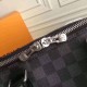 Replica Louis Vuitton Keepall Bandoulière 55 Damier Grafite N41413