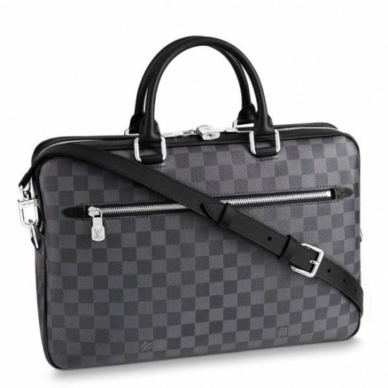 Replica Louis Vuitton Porte-Documents Business MM in grafite Damier N50200