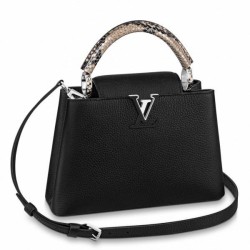 Replica Borsa Louis Vuitton Capucines BB con manico in pitone N92040