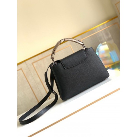 Replica Borsa Louis Vuitton Capucines BB con manico in pitone N92040 Replica Borsa Louis Vuitton Capucines BB con manico in pitone N92040