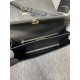 Replica Borsa a Tracolla YSL Saint Laurent Gaby Pelle di vitello Stampa Coccodrillo Nero