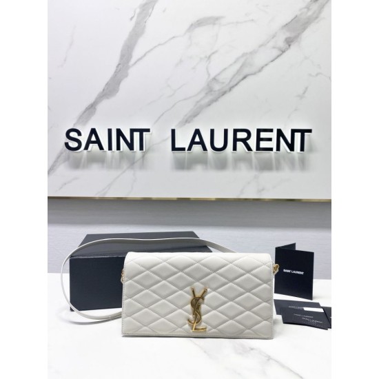 Replica Borsa a tracolla YSL Saint Laurent bianca