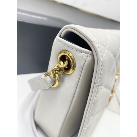Replica Borsa a tracolla YSL Saint Laurent bianca