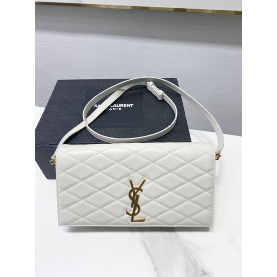 Replica Borsa a tracolla YSL Saint Laurent bianca