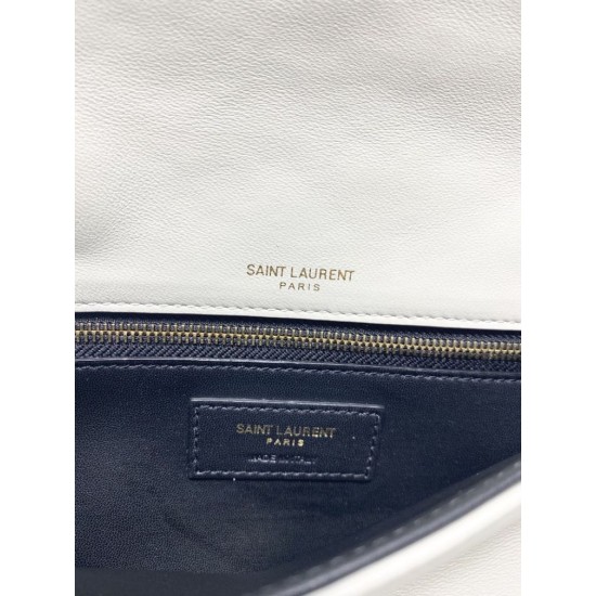 Replica Borsa a tracolla YSL Saint Laurent bianca