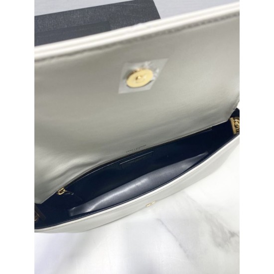 Replica Borsa a tracolla YSL Saint Laurent bianca