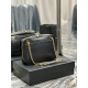 Replica Borsa fotografica YSL Saint Laurent Niki in pelle liscia Nera