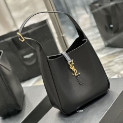 Replica YSL Saint Laurent Le 5 À 7 Cassandre Hobo Borsa Secchiello Morbida Piccola Pelle Liscia Nera