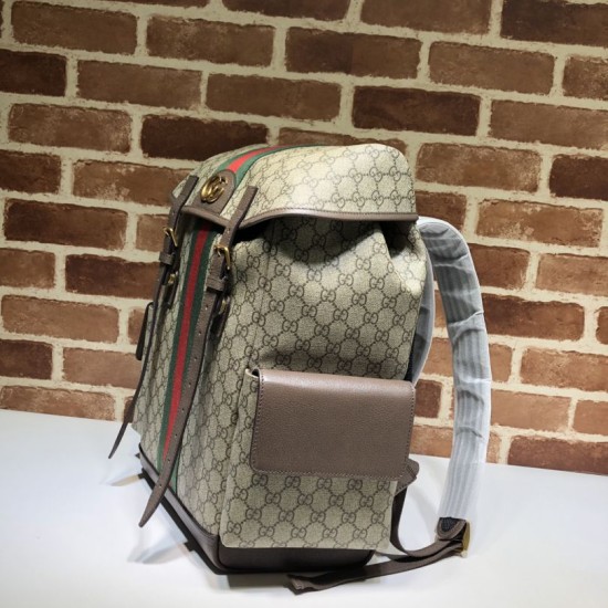 Replica Zaino medio Gucci Ophidia GG 598140 Marrone
