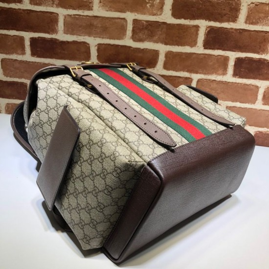 Replica Zaino medio Gucci Ophidia GG 598140 Marrone
