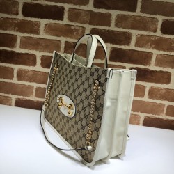 Replica Borsa tote media Gucci 1955 Horsebit 621144 Bianca