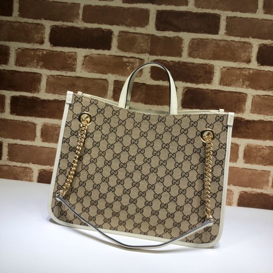 Replica Borsa tote media Gucci 1955 Horsebit 621144 Bianca
