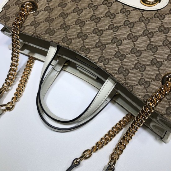 Replica Borsa tote media Gucci 1955 Horsebit 621144 Bianca