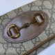 Replica Borsa Gucci 621888 Borsa a catena in tela GG-Supreme Horsebit 1955